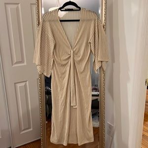 Zara Yellow Striped Dress
